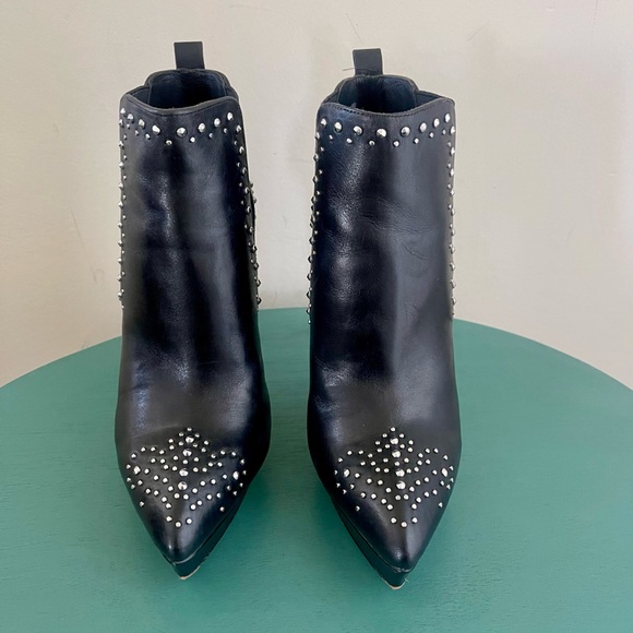 Michael Kors black platform boots with studs size 7M great condition org $350 - Picture 5 of 15